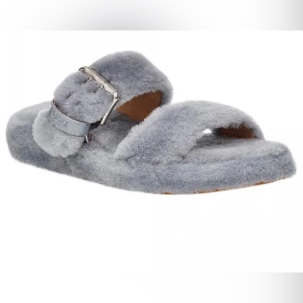 UGG Genuine Fur Fuzz Yeah Slide Sandal NEW Size 8